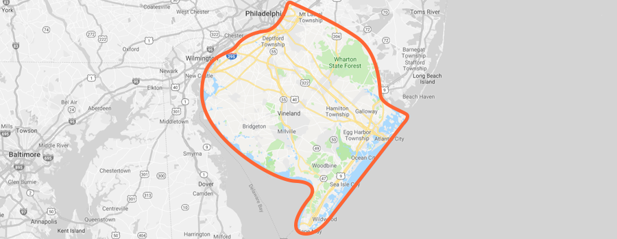 map of homeserve south jersey 